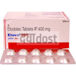 Etodolac 400mg Tablet SR 10s