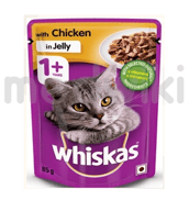 Whiskas Chicken in Jelly Wet Adult Cat food 1+ Year 85gm