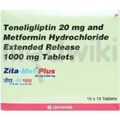 ज़िटा-मेट प्लस 1000mg/20mg टैबलेट ईआर