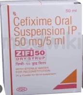 ज़िफ़ी 50एमजी ड्राय सिरप