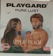 प्लेगार्ड प्योर लस्ट डार्क एप्पल पीच एक्स्ट्रा डॉटेड कंडोम 4एस