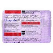 लिनाप्राइड एम 1000 एमजी/2.5 एमजी टैबलेट 10एस