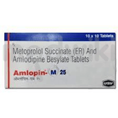 अमलोपिन एम 5एमजी/25एमजी टैबलेट 10एस