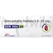 सिल्डोसिम एचडीएल 20मिलीग्राम टैबलेट 10एस