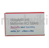 ज़ोमेलिस मेट 50mg/1000mg टैबलेट 15S
