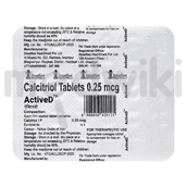 एक्टिव डी 0.25mcg टैबलेट 30एस