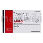 लैब्लोल 20 एमजी इन्जेक्शन 4 मिली