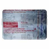गैल्वामार्क मेट 1000mg/50mg टैबलेट 15एस