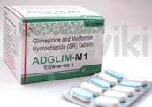 एडग्लिम एम 1 एमजी/500 एमजी टैबलेट 10एस