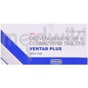 वेंटाब प्लस 100एमजी/0.5एमजी टैबलेट 10एस