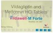 विल्डावेल एम फोर्ट 50एमजी/1000एमजी टैबलेट 10एस