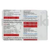 ग्लूक्सिट एम 10mg/500mg टैबलेट ईआर 10s