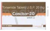 कोंसिटोर 20 मिलीग्राम टैबलेट 10एस