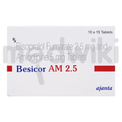बेसीकॉर एएम 2.5 मिलीग्राम टैबलेट 15 एस
