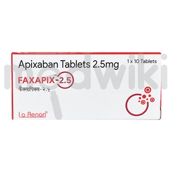 फैक्सापिक्स 2.5 मिलीग्राम टैबलेट 10एस