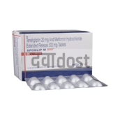 एफोग्लिप एम 500एमजी/20एमजी टैबलेट ईआर 10एस
