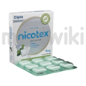 निकोटेक्स 4एमजी शुगर फ्री क्लासिक च्युइंग गम फ्रेश मिंट
