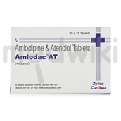 अम्लोडैक एटी 5एमजी/50एमजी टैबलेट 15एस