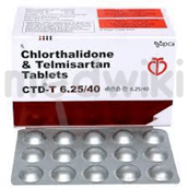 सीटीडी टी 40एमजी/6.25एमजी टैबलेट 15एस
