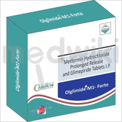 ओल्ग्लिमाइड एम फोर्ट 1mg/1000mg टैबलेट 15s