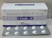 वर्टिडोक 16मिलीग्राम टैबलेट 10एस