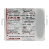 ग्लिमिरैक्स एम 1mg/500mg टैबलेट