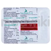 ग्लिमिप्राइम एमपी 1mg/500mg/15mg टैबलेट 10s