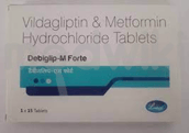 डेबीग्लिप एम 1000mg/50mg फोर्ट टैबलेट 15एस