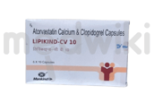 लिपिकाइंड सीवी 10mg/75mg कैप्सूल 10s