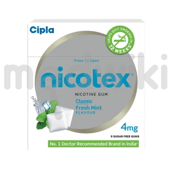 निकोटेक्स क्लासिक मिंट 4एमजी च्युइंग गम