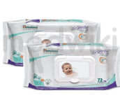 Himalaya Gentle Baby Wipes combo of 2 72s