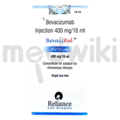 बेवसाइरेल 400एमजी इंजेक्शन 16मिली