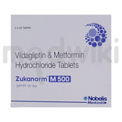 ज़ुकानोर्म एम 500mg/50mg टैबलेट 20एस