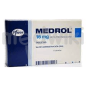 मेड्रोल 16एमजी टैबलेट 14एस