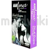 मैनफोर्स वाइल्ड कंडोम ब्लैक ग्रेप्स फ्लेवर 10s