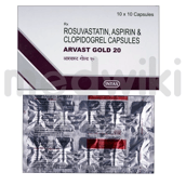 अर्वास्ट गोल्ड 75mg/20mg/75mg कैप्सूल 10s