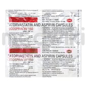 इकोस्प्रिन एवी 150एमजी/10एमजी कैप्सूल 15एस