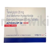 एफोग्लिप एम 500एमजी टैबलेट ईआर 15एस
