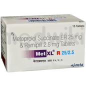 मेट एक्सएल आर 25एमजी/2.5एमजी टैबलेट 15एस