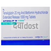 Afoglip M 1000mg/20mg Tablet ER 10s