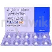 वाइल्डा एम 500mg/50mg टैबलेट 10s