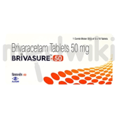 ब्रिवसुरे 50एमजी टैबलेट 10एस
