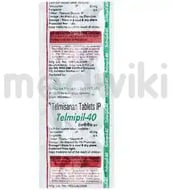 टेल्मिपिल 40mg टैबलेट