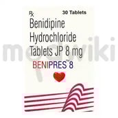 बेनिप्रेस 8एमजी टैबलेट