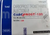 कैबोप्रोस्ट 125एमसीजी इंजेक्शन 1मिली
