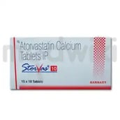 स्टोर्वास 10एमजी टैबलेट 15एस