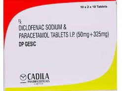 डीपी गेसिक 50mg/325mg टैबलेट 10s के बा