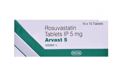अरवास्ट 5mg टैबलेट 10s के बा