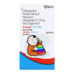 Foloup CV 50mg/31.25mg Dry Syrup 30ml