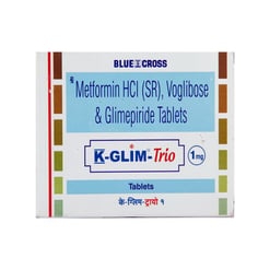 K Glim Trio 1mg Tablet SR 10s